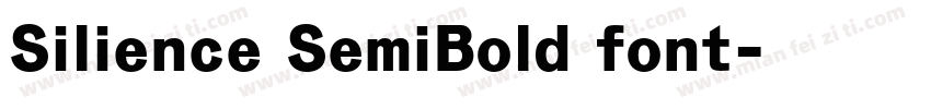 Silience SemiBold font字体转换